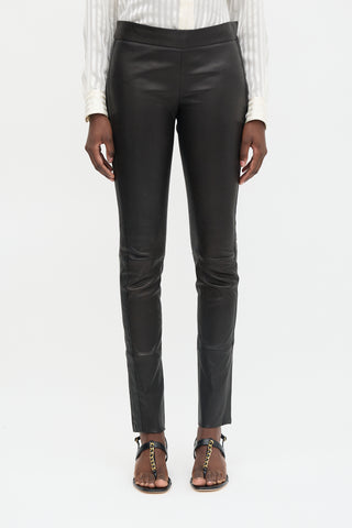 Tom Ford Leather Slim Trouser