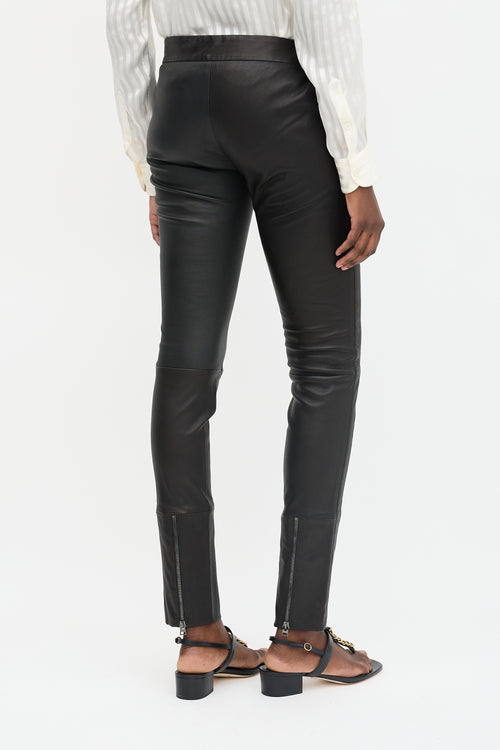 Tom Ford Leather Slim Trouser