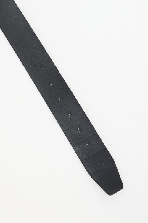 Tom Ford Leather T Logo Reversible Belt