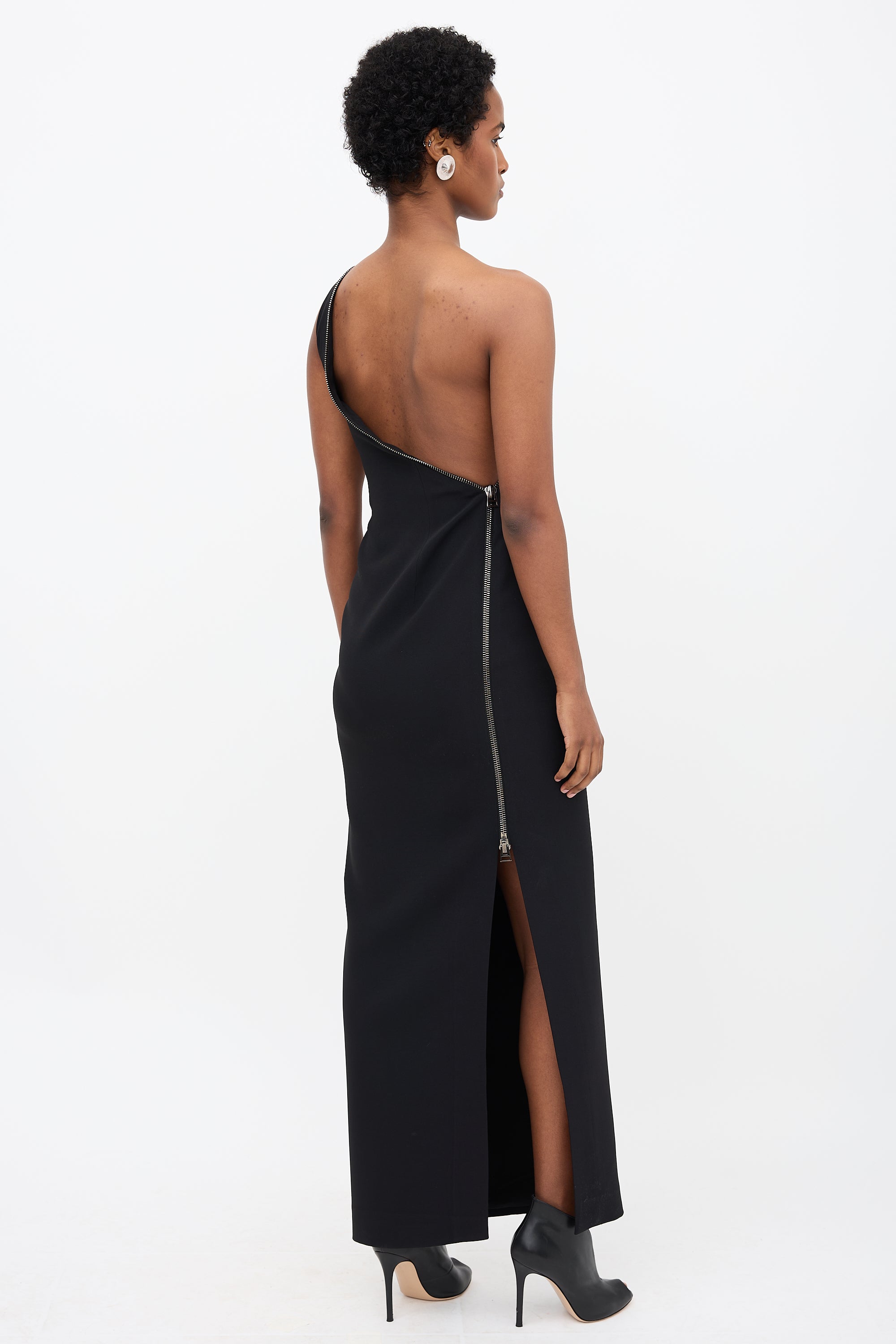 Tom Ford // One Shoulder Zip Dress VSP Consignment Tom Ford // One Shoulder Zip Dress VSP Consignment
