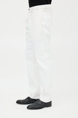 Tom Ford Pleated Tapered Leg Jeans