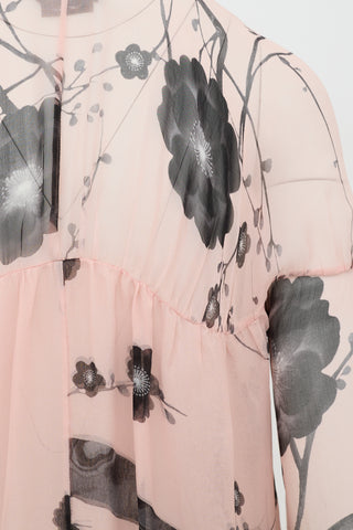 Tom Ford Resort 2015 Silk Chiffon Blouse