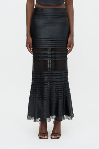 Tom Ford Ribbon Crochet Maxi Skirt
