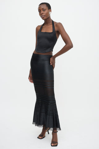 Tom Ford Ribbon Crochet Maxi Skirt