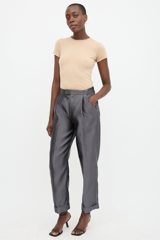 Tom Ford Silk Pleated Trouser