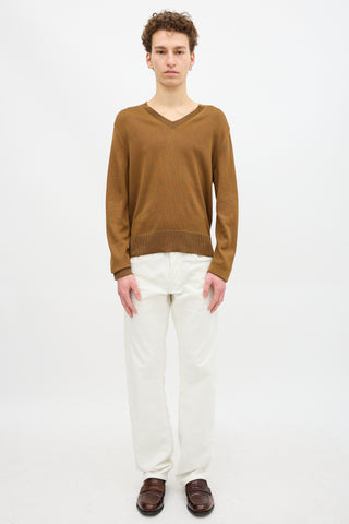 Tom Ford Silk & Wool V-Neck Sweater