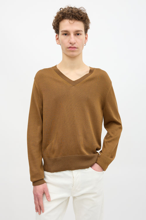 Tom Ford Silk & Wool V-Neck Sweater