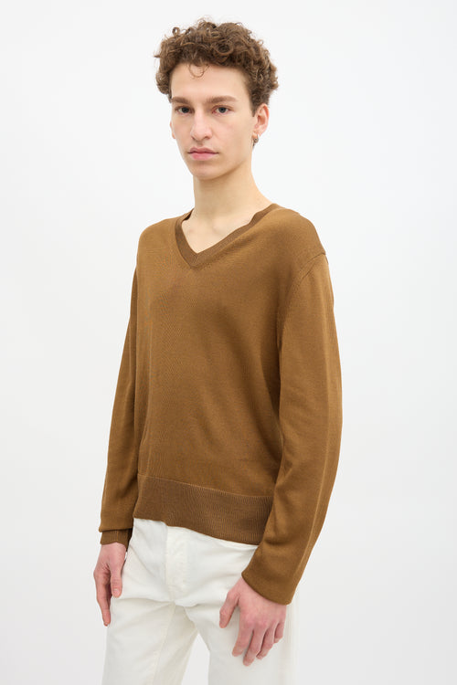 Tom Ford Silk & Wool V-Neck Sweater