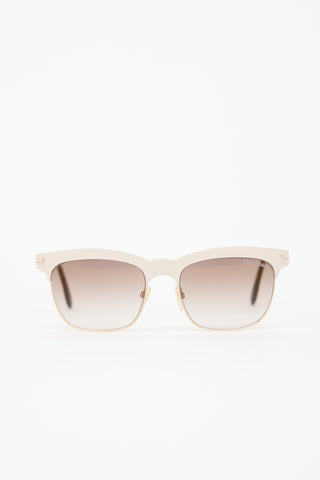 Tom Ford TF437 Elena Rectangular Sunglasses