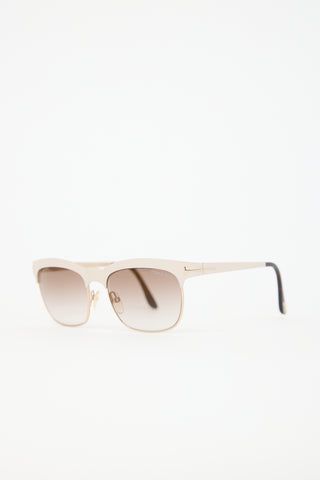 Tom Ford TF437 Elena Rectangular Sunglasses