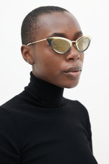 Tom Ford Yellow & Black TF349 Cateye Sunglasses