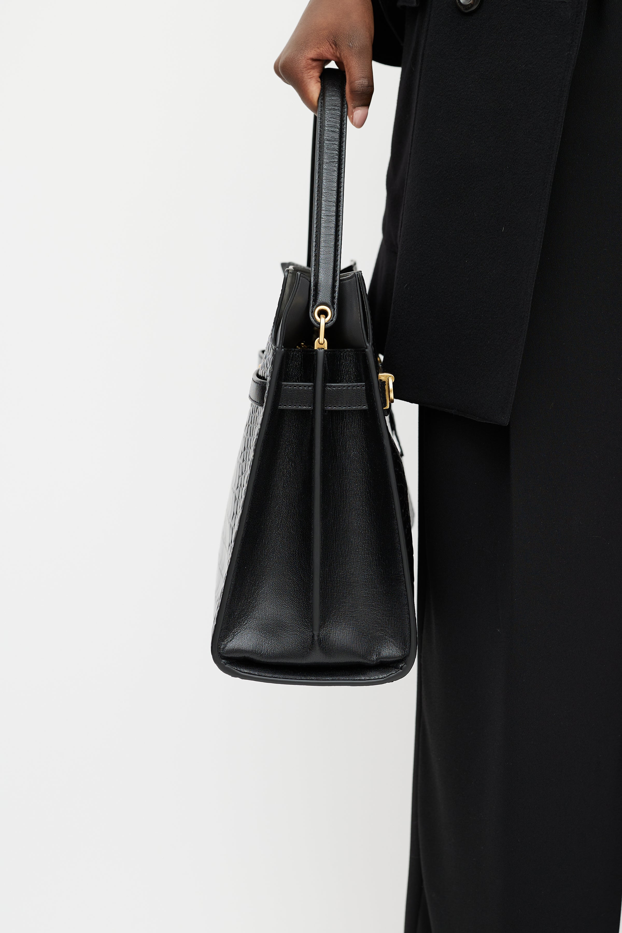 Tory Burch Emerson Top Handle Women's Saffiano Leather Crossbody Bag  (Moose): Handbags: Amazon.com