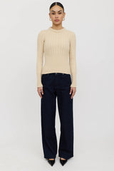 Tory Burch Cashmere Knit Logo Sweater