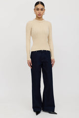Tory Burch Cashmere Knit Logo Sweater