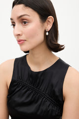 Tory Burch Gold & White Kira Pavé Pearl Drop Earrings