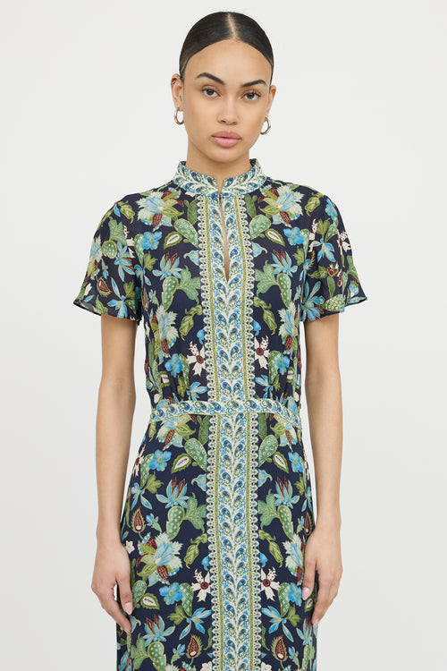 Tory BurchPatterned Short Sleeve Dress