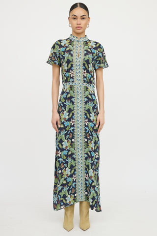 Tory BurchPatterned Short Sleeve Dress