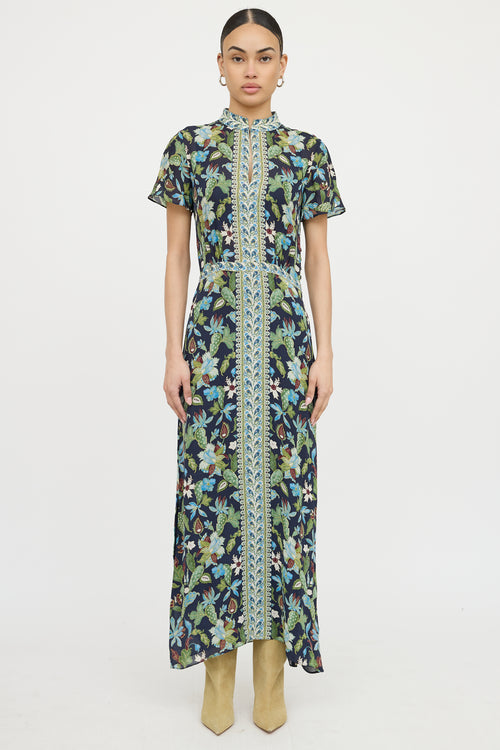 Tory BurchPatterned Short Sleeve Dress