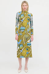 Tory BurchPatterned Mockneck Dress
