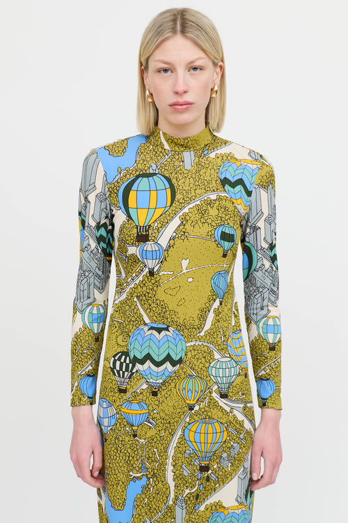 Tory BurchPatterned Mockneck Dress