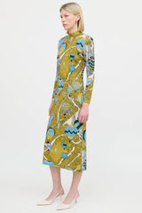 Tory BurchPatterned Mockneck Dress