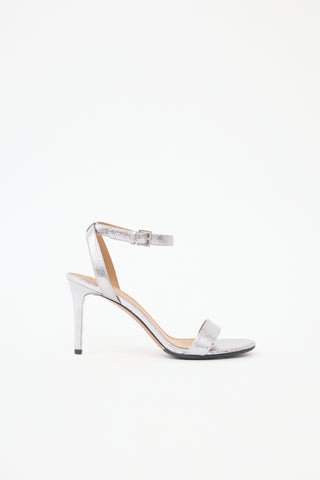 Tory Burch Metallic Leather Elana Sandal