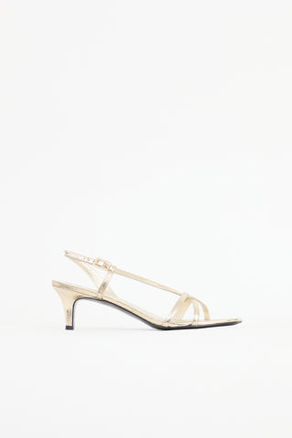 Tory Burch Metallic Leather Sandal
