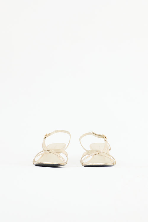 Tory Burch Metallic Leather Sandal