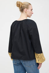 Tory Burch Peasant Tie Blouse