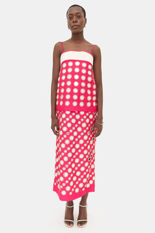 Tory Burch Embellished Mirror Work Dress
