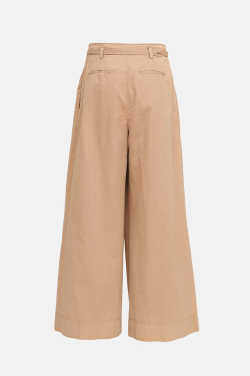 Tory Burch Pleated Wide Leg Pant