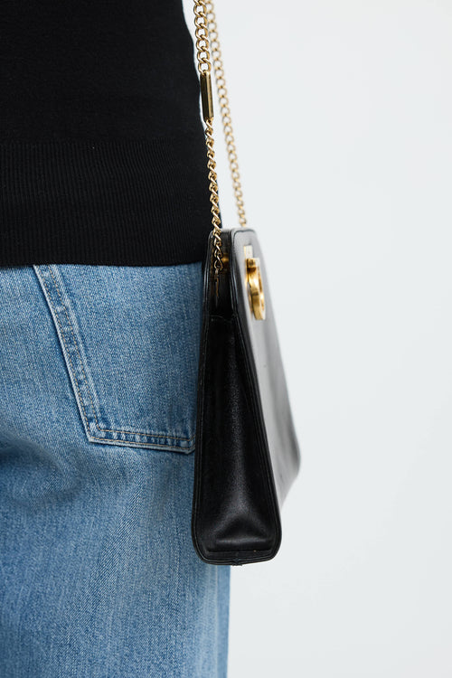 Ferragamo Diana Chain Clutch Bag