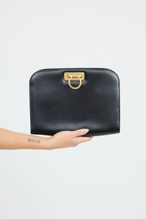 Ferragamo Diana Chain Clutch Bag