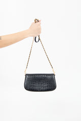 Tory Burch Embossed Leather Britten Bag