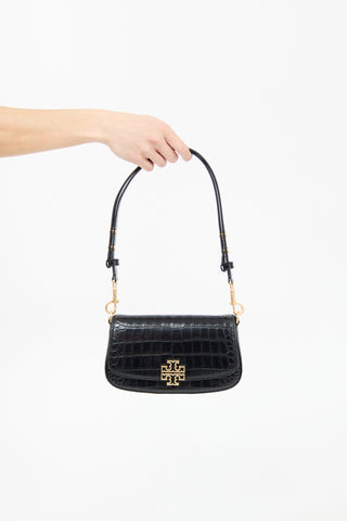 Tory Burch Embossed Leather Britten Bag