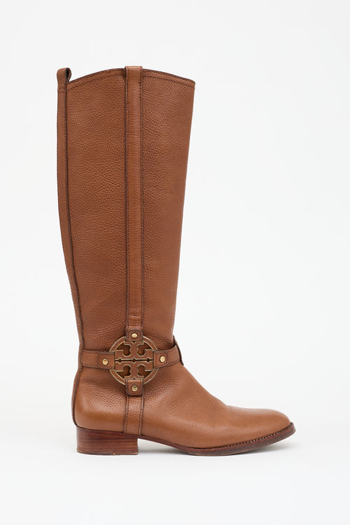 Tory Burch Leather Amanda Riding Boot