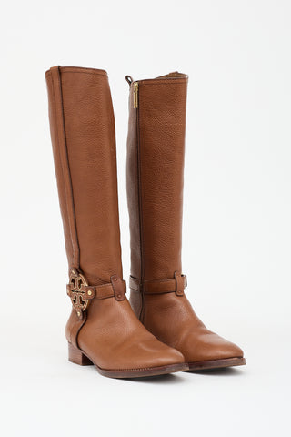 Tory Burch Leather Amanda Riding Boot
