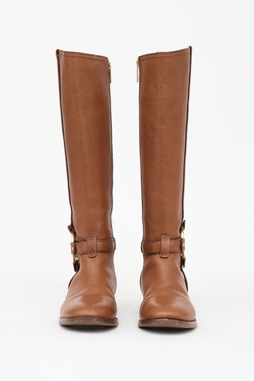 Tory Burch Leather Amanda Riding Boot