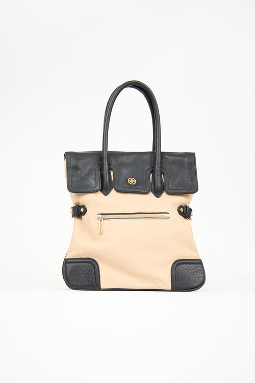 Tory Burch Leather Classic Edye Tote Bag