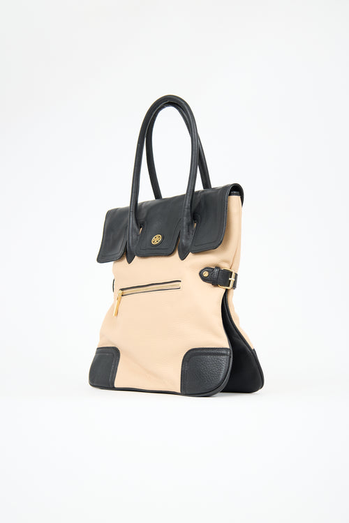 Tory Burch Leather Classic Edye Tote Bag