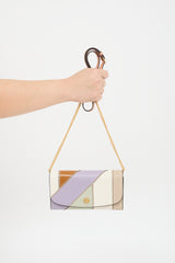 Tory Burch Multicolour Leather Patchwork Robinson Chain Wallet