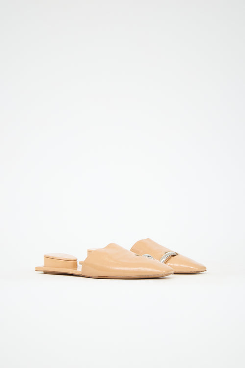 Tory Burch Patent Leather Pierced Mule