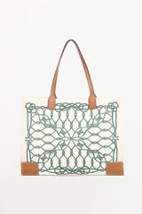 Tory Burch Printed Ella Logo Tote  Bag