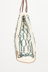 Tory Burch Printed Ella Logo Tote  Bag