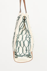 Tory Burch Printed Ella Logo Tote  Bag