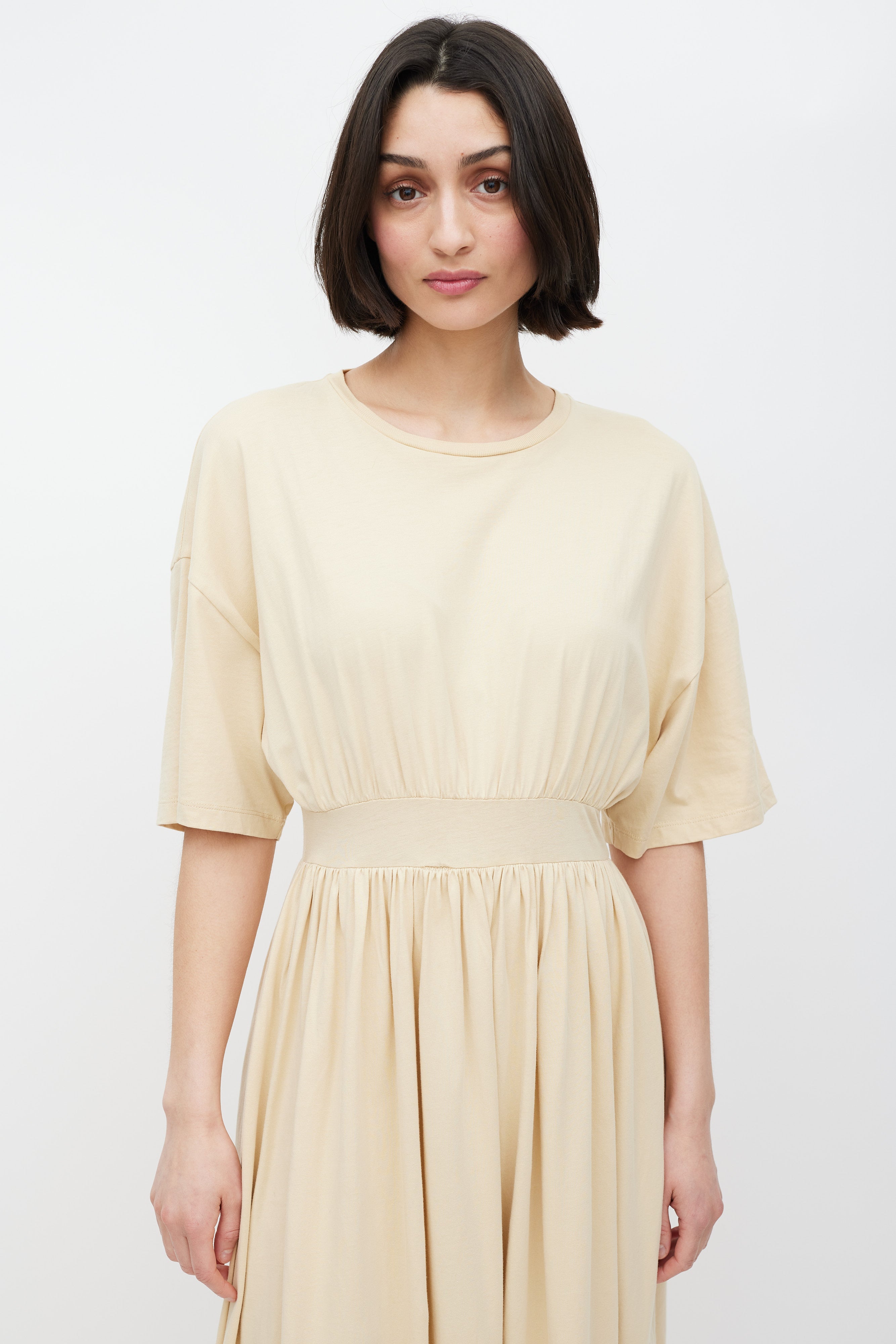 toteme beige dress Toteme Beige Nuria Dress Toteme
