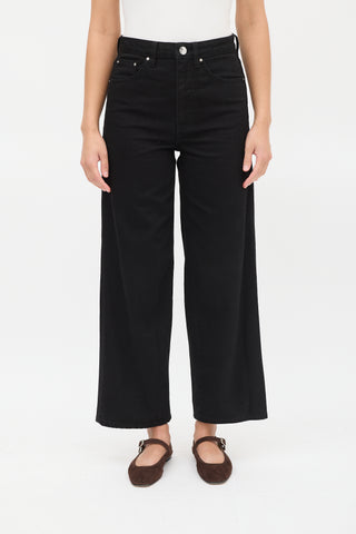 Toteme Black Flair Wide Leg Jeans