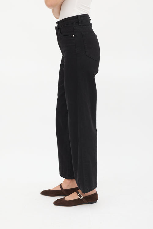 Toteme Black Flair Wide Leg Jeans