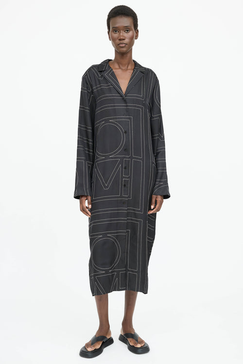 Toteme Silk Embroidered Dress