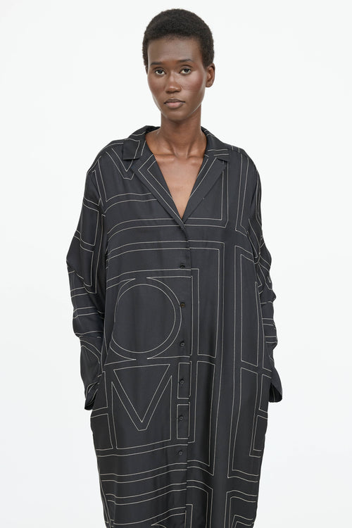 Toteme Silk Embroidered Dress